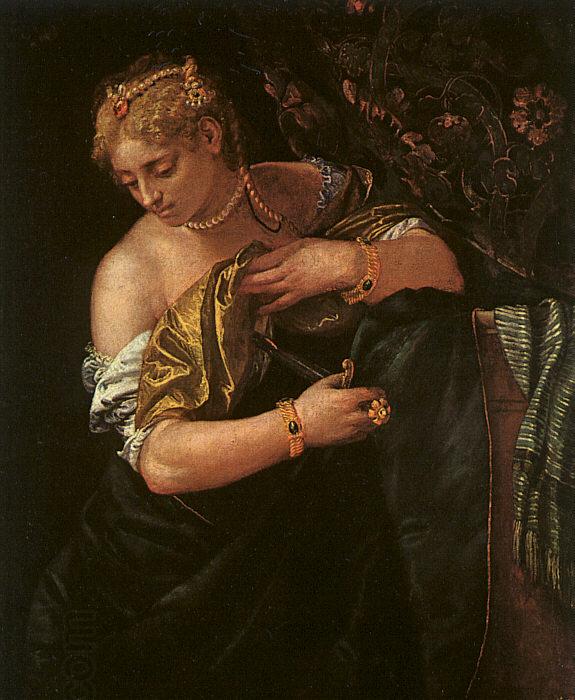  Paolo  Veronese Lucretia Stabbing Herself China oil painting art